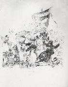 Francisco Goya Drawing for plate 190 oil on canvas